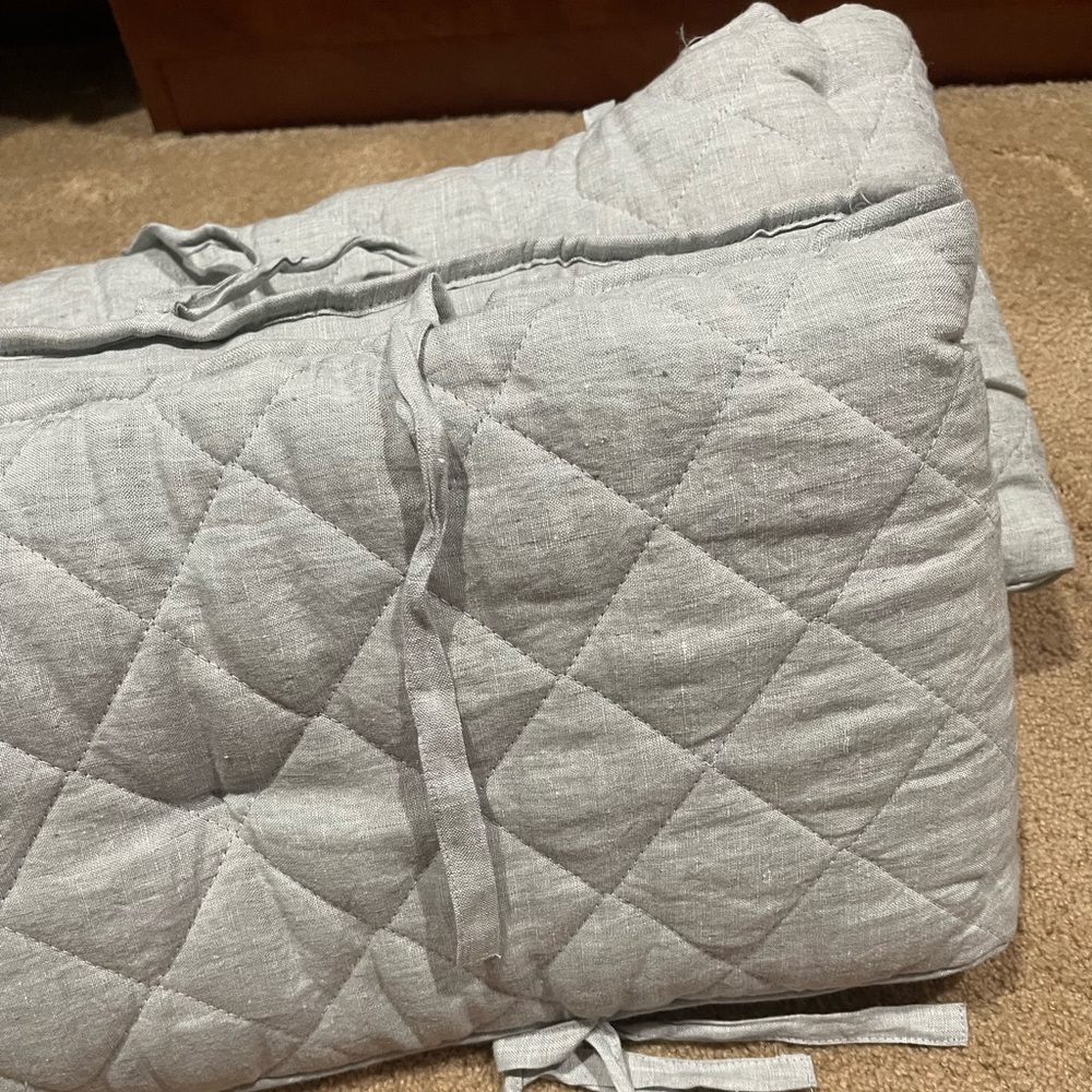 Pottery Barn crib bumper!
